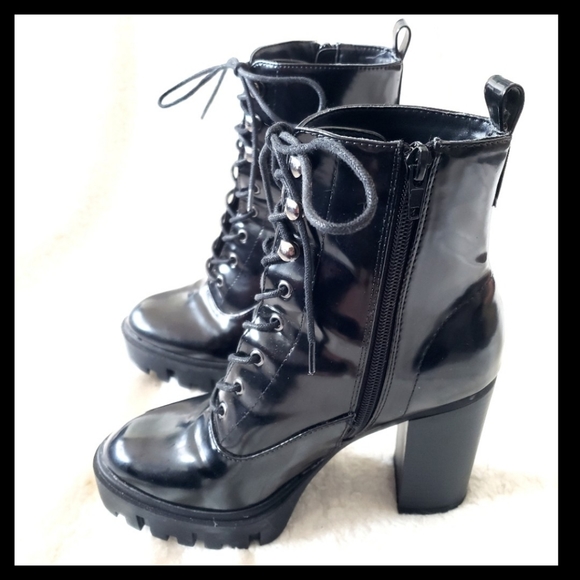 Forever21:Size:6/Black Faux Leather Boots - Picture 3 of 10